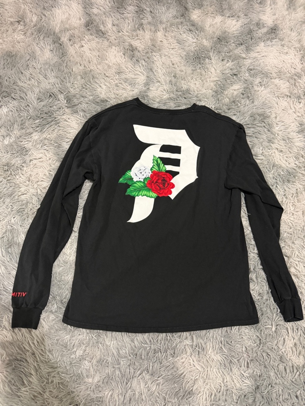 Primitive Skateboarding Dirty P Graphic T-shirt Large Floral Long Sleeve